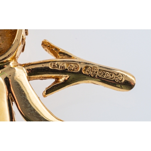 603 - Boucheron Paris, a  brooch in the form of  a bird with outstretched wings, signed Boucheron, made in... 