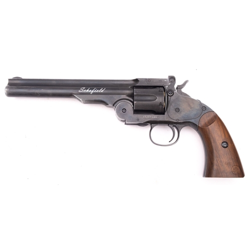 141 - ASG (Taiwan) A Shofield 6 inch  Aging Black .177 calibre CO2 revolver , serial number 17J09586