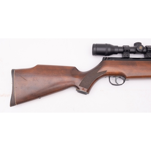 149 - A Webley Eclipse .22 calibre underlever air rifle, serial number 830325, semi pistol stock and fitte... 