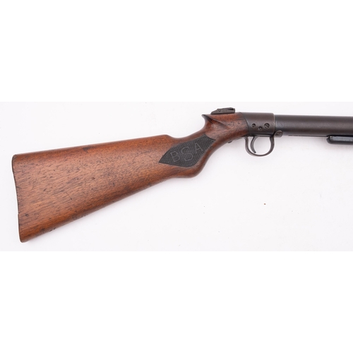 150 - A  BSA .177 calibre light pattern underlever air rifle, serial number L26478, fitted  rear flip up p... 