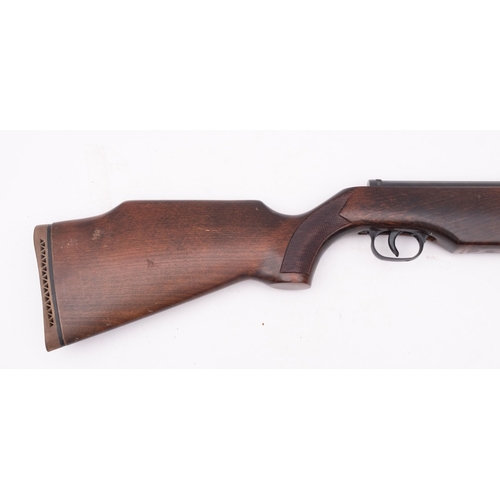 153 - A  Diana Series 70 Model 71  .22 calibre air rifle, stamped 'Made in Great Britain', semi pistol sto... 