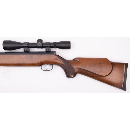 159 - A Weihrauch HW77 .177 calibre air rifle, serial number 1179068 with semi pistol stock , fitted Hawke... 