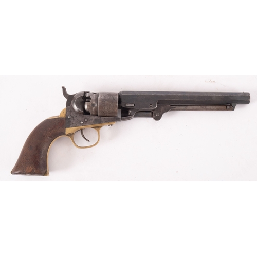 182 - A Colt  36 Calibre  percussion cap six shot single action revolver, the 6 1/2 inch barrel stamped wi... 