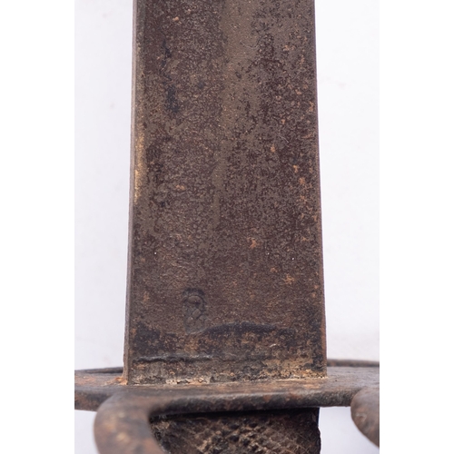 245 - A late 19th century Light Cavalry pattern sabre, the slightly curved single edge fullered blade over... 