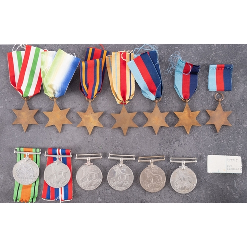 300 - A quantity of WWII service medals.