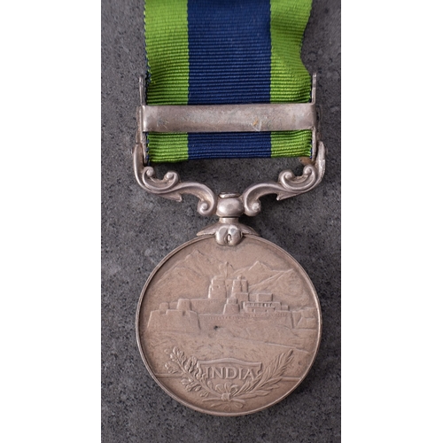 363 - A George V  India General Service Medal with Afghanistan NWF 1919 clasp to '8707 Pte.  P W Budd S La... 