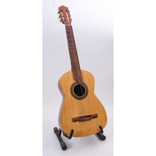 1408 - A BM Classico Spain acoustic guitar with soft case.