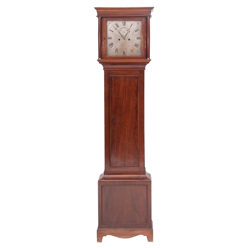 598 - John Mallett, Barnstaple a mahogany longcase clock having an eight-day duration movement striking on... 