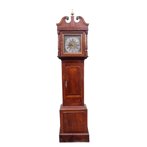 600 - William Yeadon, Stourbridge, an oak and mahogany longcase clock the thirty-hour duration full-plate ... 