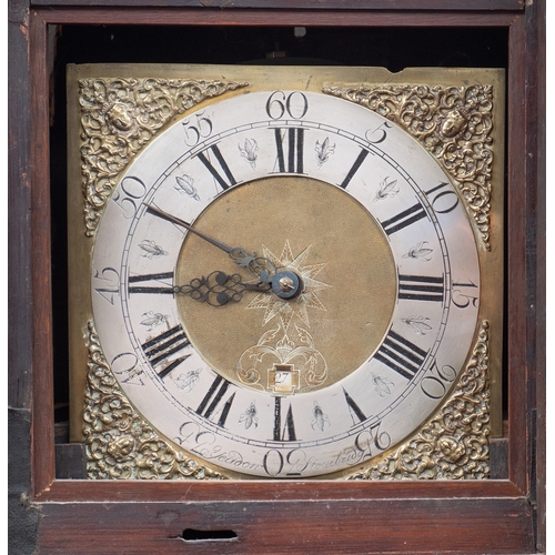 600 - William Yeadon, Stourbridge, an oak and mahogany longcase clock the thirty-hour duration full-plate ... 