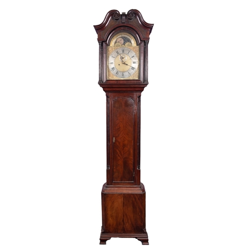 603 - John Lawley, Rudgley a mahogany moon-phase longcase clock the eight-day duration movement striking t... 