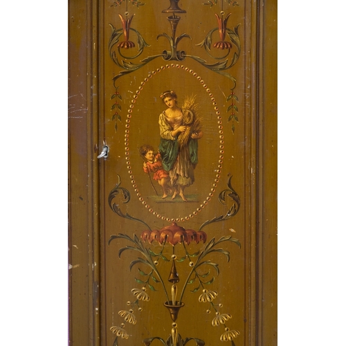 608 - Thomas Turner, London a Georgian and later green lacquered decorative chiming longcase clock the eig... 