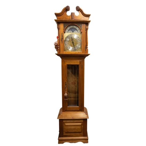 611 - Emperor Clock Co., Ascot a modern chiming moonphase longcase clock the eight-day duration movement c... 