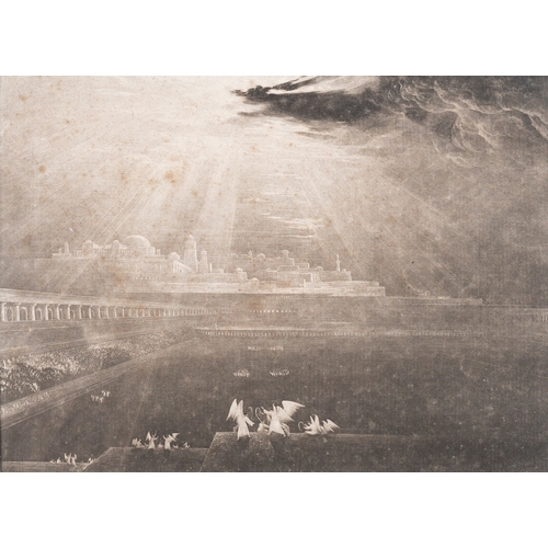 632 - After John Martin (British, 1789-1854) Illustrations to Milton's 'Paradise Lost' Two mezzotints The ... 