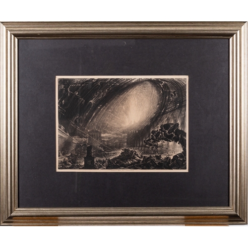 633 - After John Martin (British, 1789-1854) Heaven - The Rivers of Bliss Mezzotint 20 x 29cm  Together wi... 