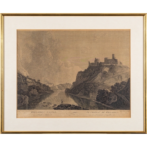 637 - After Richard Wilson (British,1714-1782) Kilgarren Castle, South Wales Line engraving and etching  4... 