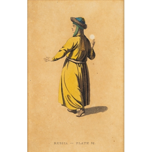 651 - After Robert Ker Porter (British, 1777-1842) A Russian Peasant in her Summer Dress, c.1820 Aquatint ... 