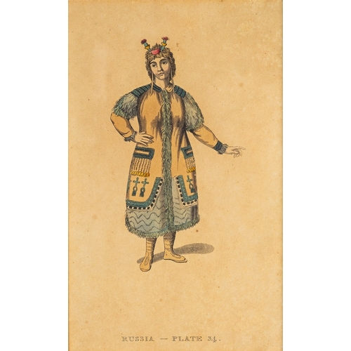 651 - After Robert Ker Porter (British, 1777-1842) A Russian Peasant in her Summer Dress, c.1820 Aquatint ... 