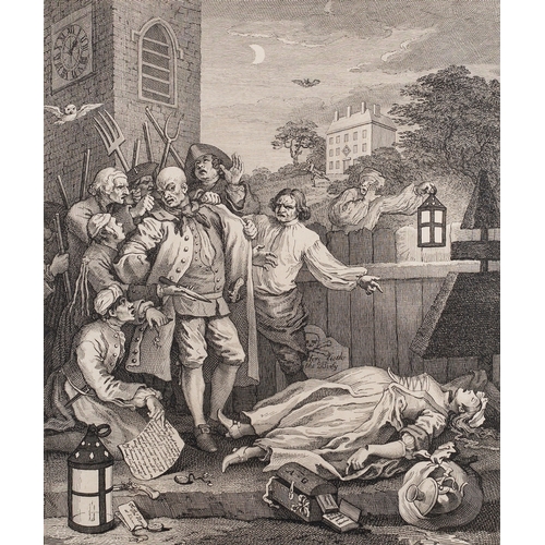 657 - After William Hogarth (British, 1697-1764) Southwark Fair, 1733 Cruelty in Perfection, 1751 The Rewa... 