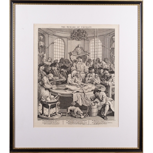 657 - After William Hogarth (British, 1697-1764) Southwark Fair, 1733 Cruelty in Perfection, 1751 The Rewa... 