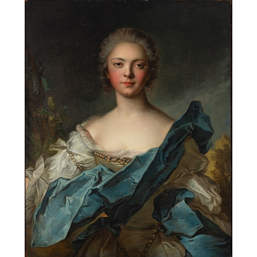 676 - Studio of Jean-Marc Nattier 
(French, 1685-1766) 
A portrait of a Lady of the Court of Louis XV
Oil ... 