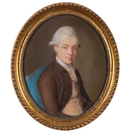 681 - Attributed to James Sharples (British 1751-1811) Portrait of the late Capt. Wm., Dixon, Royal Marine... 