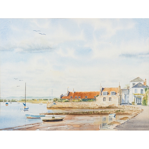 740 - Mark Winstanley (British, 20th Century) The Dutch House,Topsham, Two Bridges, Dartmoor and a yacht i... 