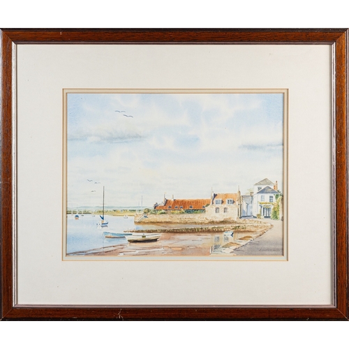 740 - Mark Winstanley (British, 20th Century) The Dutch House,Topsham, Two Bridges, Dartmoor and a yacht i... 