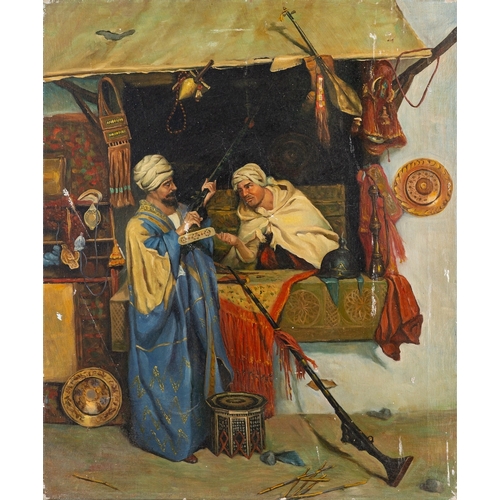 760 - Chinese School, Contemporary Reproduced paintings including Orientalist scenes and an Italian couple... 