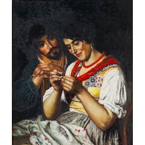 760 - Chinese School, Contemporary Reproduced paintings including Orientalist scenes and an Italian couple... 