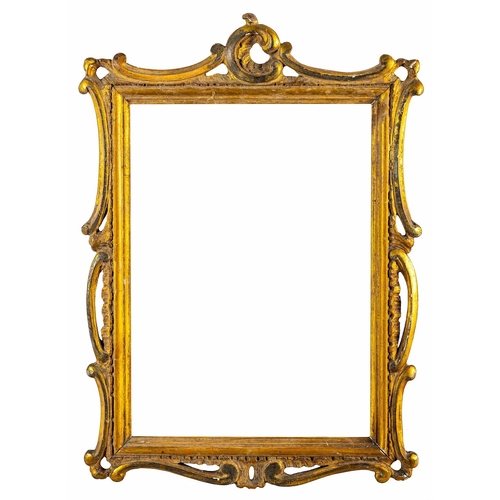 829 - A Regency fretwork and inlaid frame 61 x 38 x 1cm overall Together with a plain frame of similar pro... 