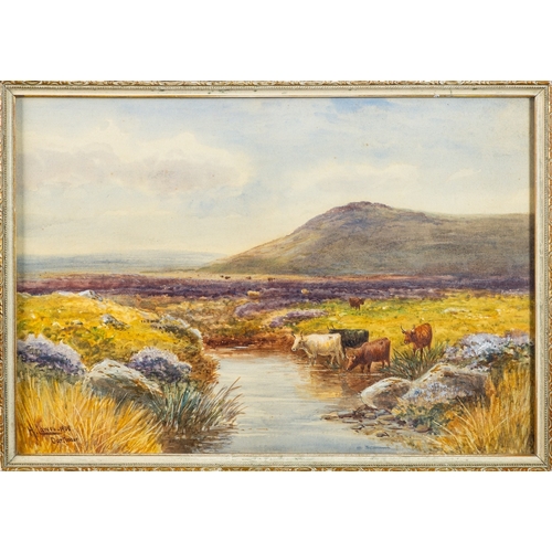 840 - Harold Lawes (British, 1865 - 1940)  Dartmoor Watercolour 25 x 37cm Signed, dated 1905, and titled l... 