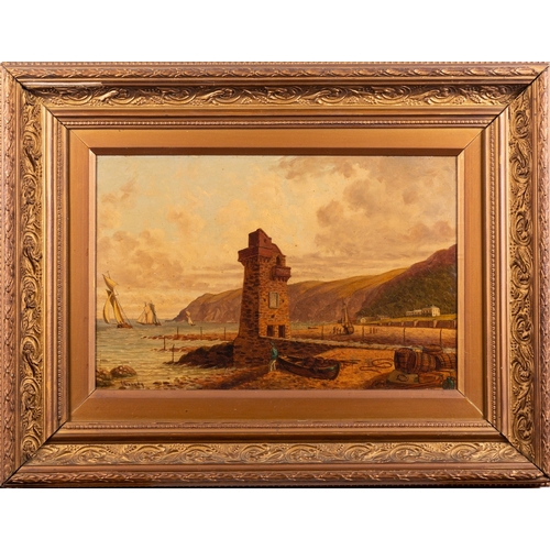 883 - Joseph Kennedy (British, circa 1838-1893)
View of Lynmouth
Oil on board
24 x 37.5cm
Signed lower lef... 