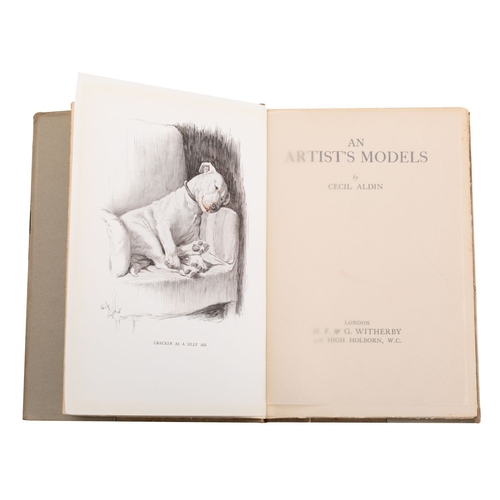 1 - ALDIN, Cecil. An Artist's Models, London: Witherby 1930, first edition, 20 plates, org. buckram clot... 