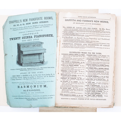 116 - DICKENS, Charles. The Mystery of Edwin Drood, Chapman and Hall 1870, first edition in 6 monthly part... 