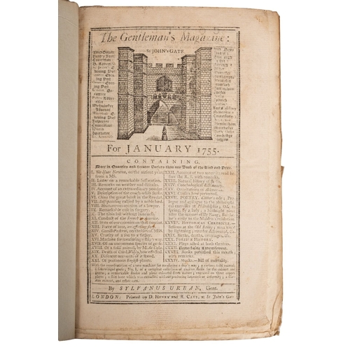 120 - EIGHTEENTH CENTURY MAGAZINES. And other publications, primarily The London Magazine and  The Gentlem... 