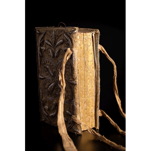 122 - EMBROIDERED BINDING. Bible, English, London: Bonham Norton and John Bill 1628, woodcut title, with A... 