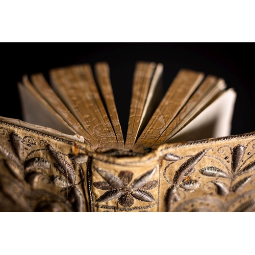 122 - EMBROIDERED BINDING. Bible, English, London: Bonham Norton and John Bill 1628, woodcut title, with A... 