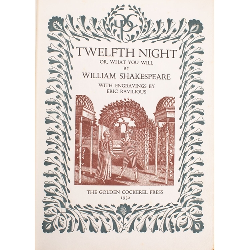 133 - GOLDEN COCKEREL PRESS. Twelfth Night or, What You Will by William Shakespeare, Golden Cockerel Press... 