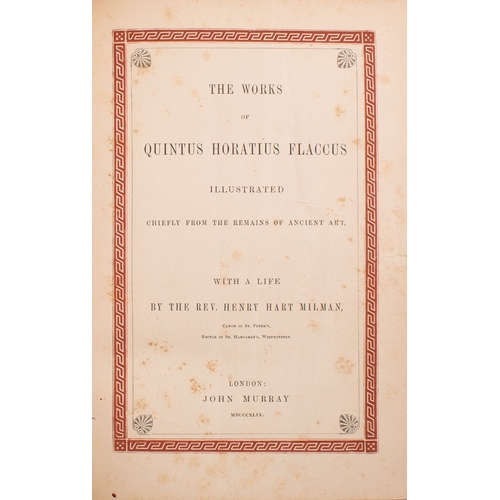 16 - [JONES, Owen] HORATIUS FLACCUS, Quintus Horatius.The  Works... with A Life by the Rev. Henry Hart Mi... 