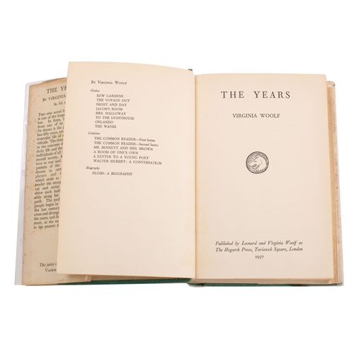 197 - WOOLF, Virginia. The Years, London: Leonard and Virginia Woolf at The Hogarth Press 1937, 1st editio... 