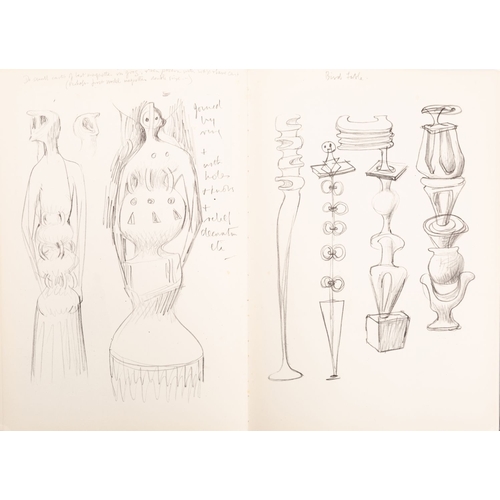 20 - MOORE, Henry. Heads Figures and Ideas, Curwen Press for George Rainbird 1958, large presentation ins... 