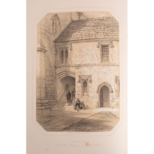 258 - RADCLYFFE, Charles H. Memorials of Winchester College, Drawn and Lithographed by .., Winchester: Nut... 