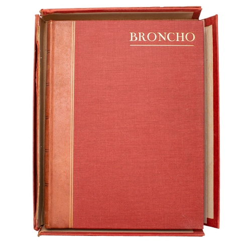 33 - BALL, Richard. Broncho, pub. Country Life Ltd 1930, limited deluxe edn. 4/200, signed by author and ... 