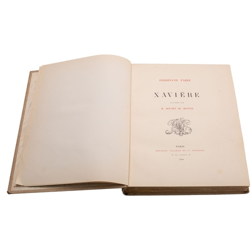 37 - BOUTET DE MONVEL (illus.) FABRE, Ferdinand. Xavière, Paris: Boussod & Valadon 1890, first edition, f... 