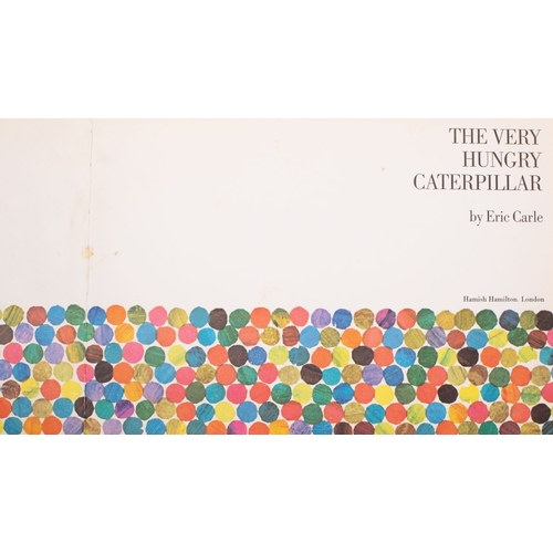 38 - CARLE, Eric. The Very Hungry Caterpillar, 1st UK edition, 1970, colour illustrations, front endpaper... 