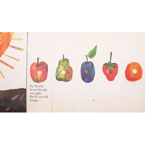 38 - CARLE, Eric. The Very Hungry Caterpillar, 1st UK edition, 1970, colour illustrations, front endpaper... 