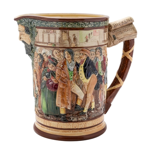 403 - ROYAL DOULTON. A large 'Master of Smiles' Dickens jug: designed by Charles Noke and Harry Fenton, lt... 