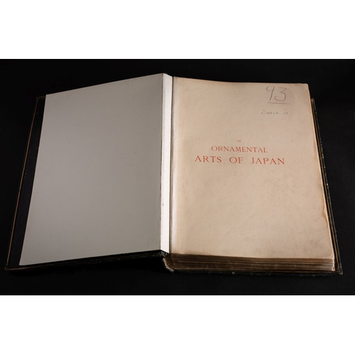 5 - AUDSLEY, George Ashdown (1838-1925). The Ornamental Arts of Japan. London: Sampson Low, Marston, Sea... 