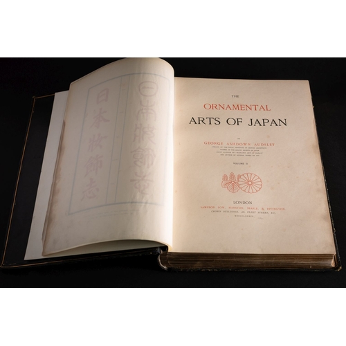 5 - AUDSLEY, George Ashdown (1838-1925). The Ornamental Arts of Japan. London: Sampson Low, Marston, Sea... 